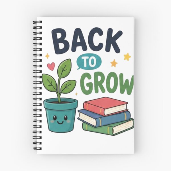 Item preview, Back to Grow | Cute Books & Flower Vase Cartoon | Teacher & Student Back to School Design designed and sold by Cartoon art with a purpose ❤️ Supporting Althea’s friends .