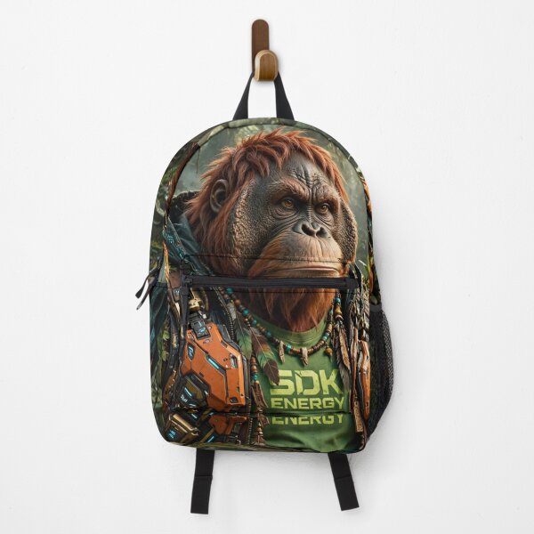 Item preview, AnimalVersum Orangutan – Cyberpunk Jungle Mystic Sci-Fi Art designed and sold by SDKENERGY.