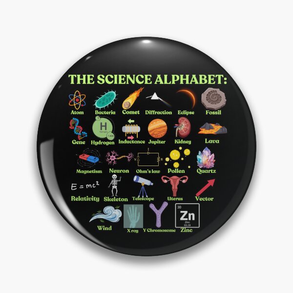 Item preview, The Science Alphabet, cool science, stem designed and sold by NoetherSym.