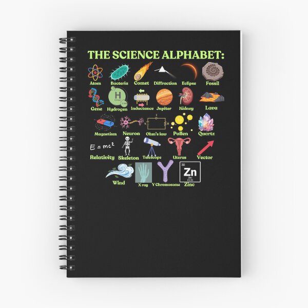 Item preview, The Science Alphabet, cool science, stem designed and sold by NoetherSym.