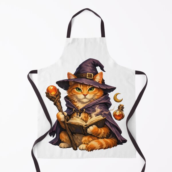 Item preview, Orange Wizard Cat – Premium Fantasy Feline Illustration designed and sold by builtforyou.