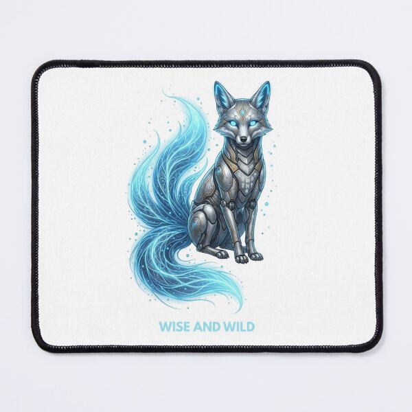 Item preview, Wise and Wild — Cyber Fox Kitsune Art designed and sold by CalmFrameArt.