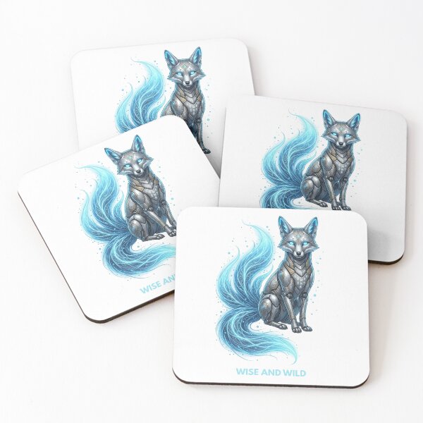 Item preview, Wise and Wild — Cyber Fox Kitsune Art designed and sold by CalmFrameArt.