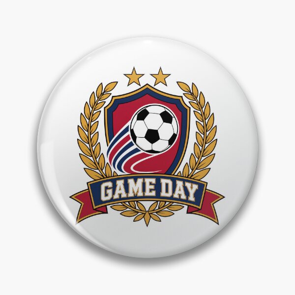 Item preview,  Retro Soccer Game Day Crest Badge designed and sold by Fakhim95.
