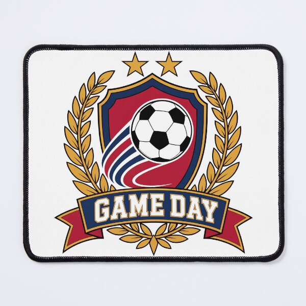 Item preview, Retro Soccer Game Day Crest Badge designed and sold by Fakhim95.