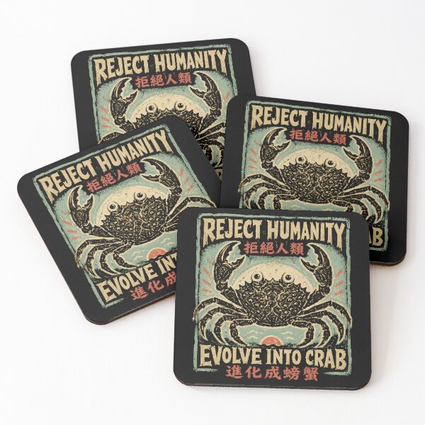 Item preview, Reject Humanity Evolve Into Crab designed and sold by Victor Shadehorn.