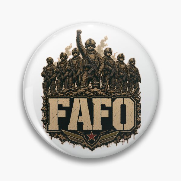 Item preview, FAFO Hold the Line – Military Tactical Battlefield Design designed and sold by HenryJames, LLC.