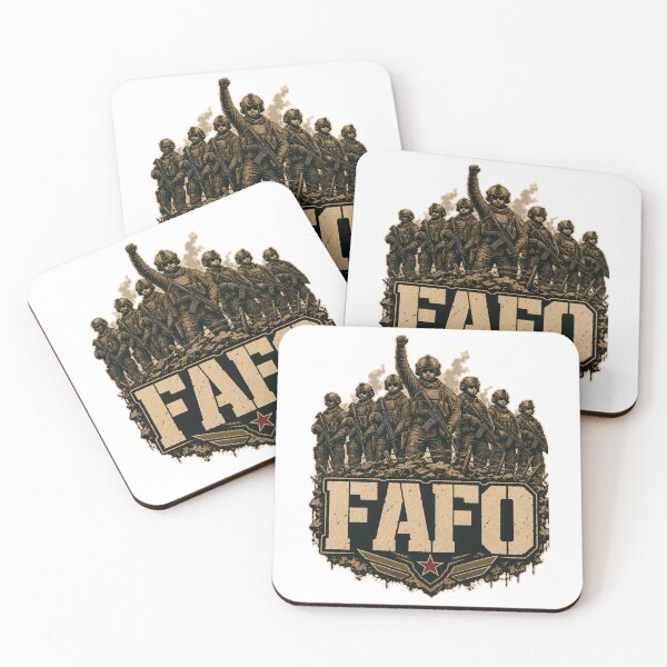 Item preview, FAFO Hold the Line – Military Tactical Battlefield Design designed and sold by HenryJames, LLC.