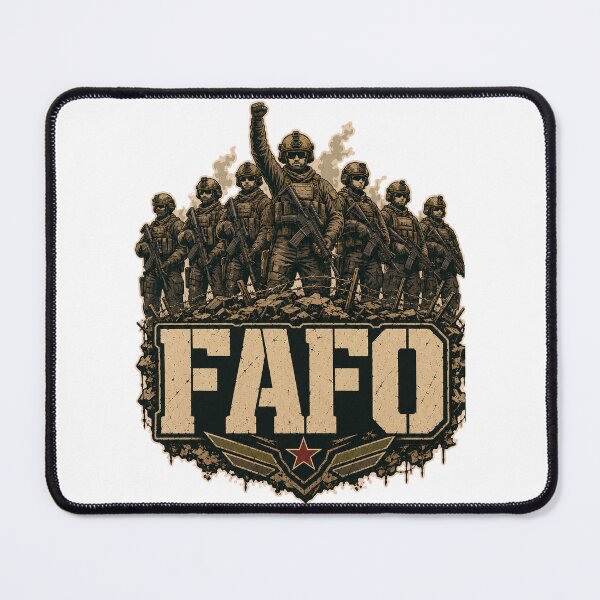 Item preview, FAFO Hold the Line – Military Tactical Battlefield Design designed and sold by HenryJames, LLC.