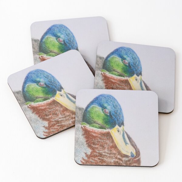 Item preview, Mallard Duck: Oil Pastels designed and sold by Charlotte's Shop of Bird Stuff.