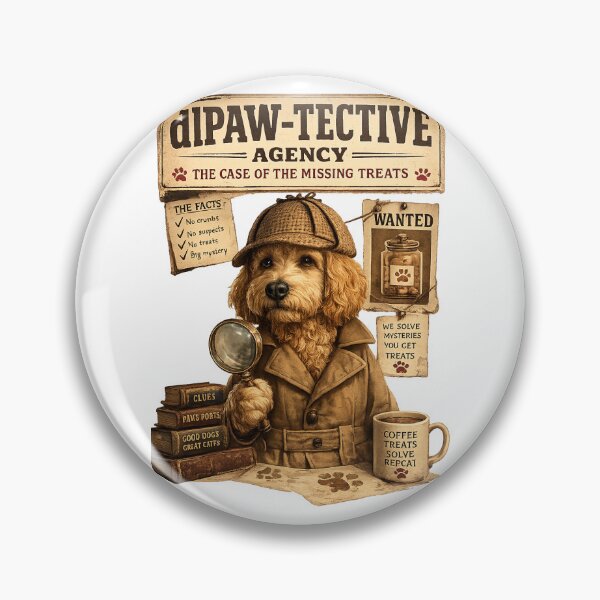 Item preview, PAW-TECTIVE AGENCY – The Case of the Missing Treats sticker designed and sold by JR_Concept.