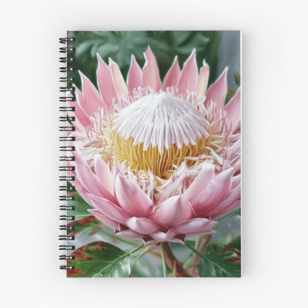 Item preview, Pink King Protea Oil Painting | South African Floral Wall Art | Botanical Flower Print | Cottagecore Home Decor designed and sold by Artforhorse.