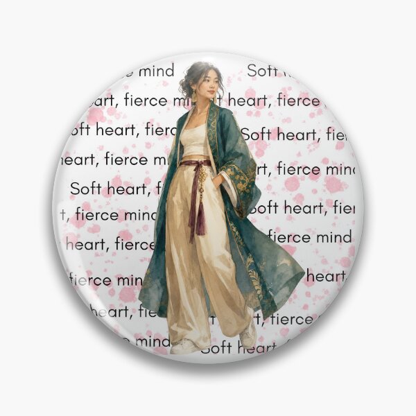 Item preview, Soft Heart Fierce Mind Aesthetic Woman Art designed and sold by busesplace.