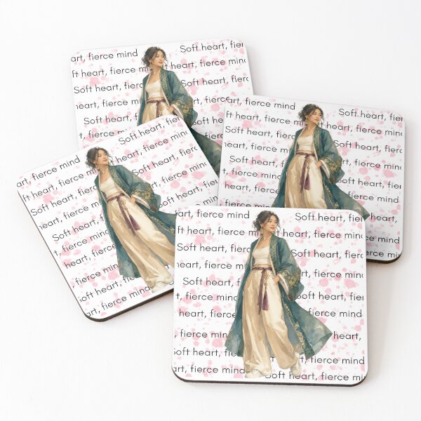 Item preview, Soft Heart Fierce Mind Aesthetic Woman Art designed and sold by busesplace.