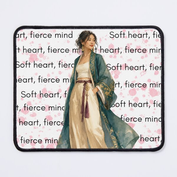 Item preview, Soft Heart Fierce Mind Aesthetic Woman Art designed and sold by busesplace.
