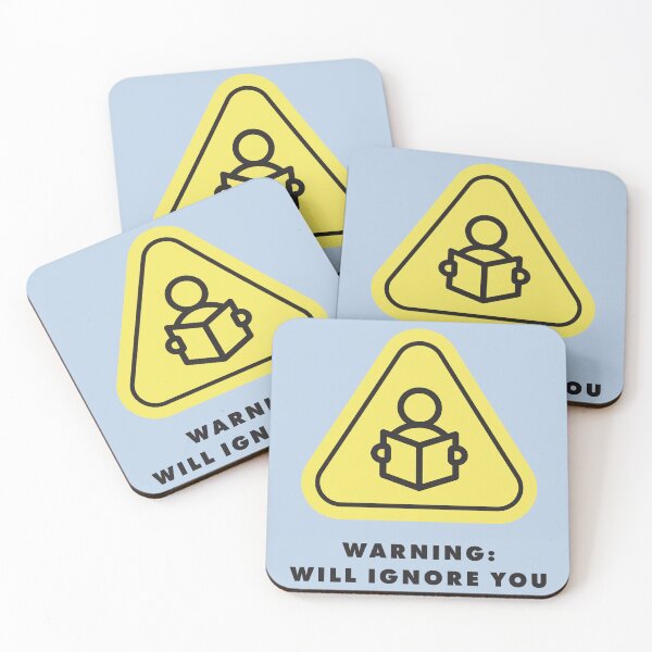 Item preview, Warning Will Ignore You – Funny Reader Humor Gift for Bookworms and Introverts designed and sold by Hello Hobbies.