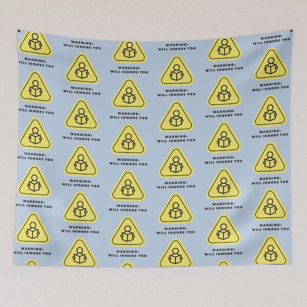 Item preview, Warning Will Ignore You – Funny Reader Humor Gift for Bookworms and Introverts designed and sold by Hello Hobbies.