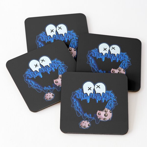 Item preview, Trippy Drip Blue Cookie Monster Melting Cartoon Art designed and sold by Krasnovaovaova.