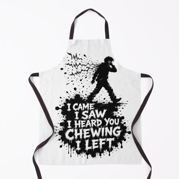 Item preview, I Came I Saw I Heard You Chewing I Left Ink Splatter Silhouette Art Sarcastic Office Humor Gift for Coworkers designed and sold by Nightarel.