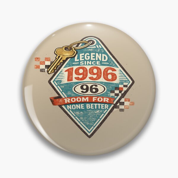 Item preview, Legend Since 1996 Motel Key Birthday Gift for Men and Women designed and sold by POD DYNASTY | Original Print On Demand T-Shirt Graphics.