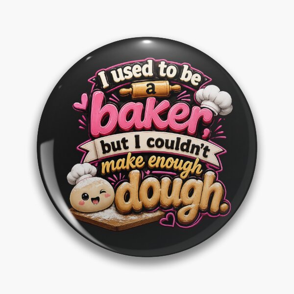 Item preview, Funny Baker Dough Pun Sticker & Shirt Design designed and sold by LIMAO-BRAZIL.