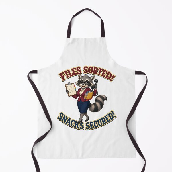 Item preview, Funny Raccoon Secretary Files and Snacks Design designed and sold by Kolibra.