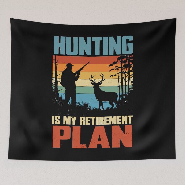 Item preview, Hunting Is My Retirement Plan - Retro Hunter Sunset Art designed and sold by BendyBeasts.