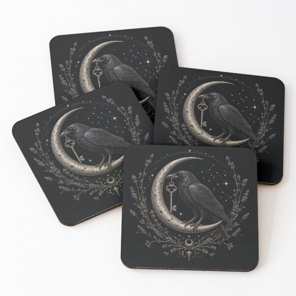 Item preview, Raven Moon and Silver Key designed and sold by PixelToPress.