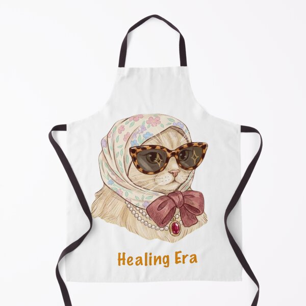 Item preview, Healing Era Cat | Funny Self Care Kitty with Margarita | Fluffy Cat Aesthetic designed and sold by SoftPawsAtelier.