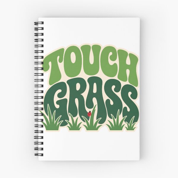 Item preview, Touch Grass Funny Meme Typography designed and sold by Fakhim95.