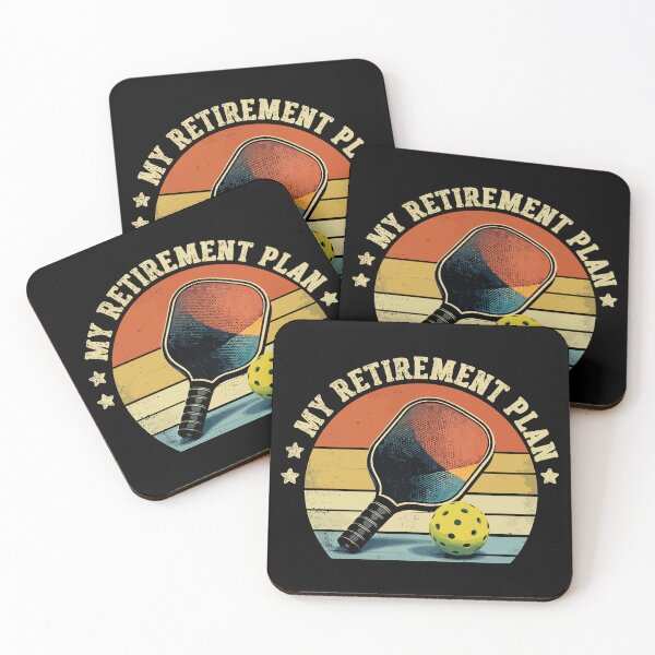 Item preview, Pickleball Is My Retirement Plan - Retro Vintage Paddles Art designed and sold by BendyBeasts.