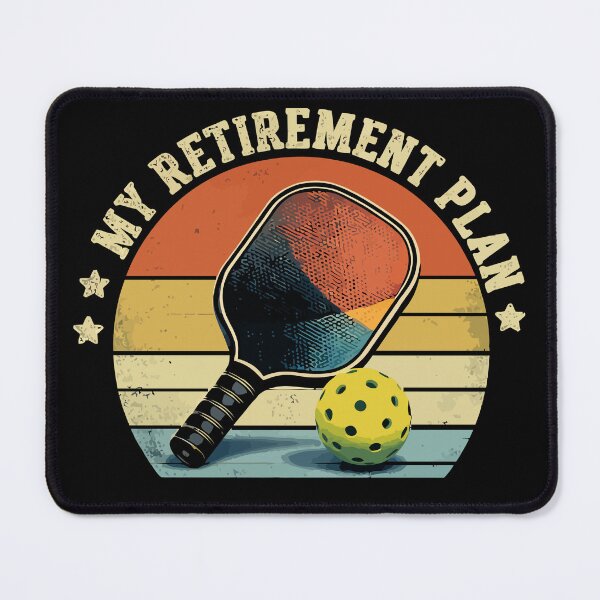 Item preview, Pickleball Is My Retirement Plan - Retro Vintage Paddles Art designed and sold by BendyBeasts.