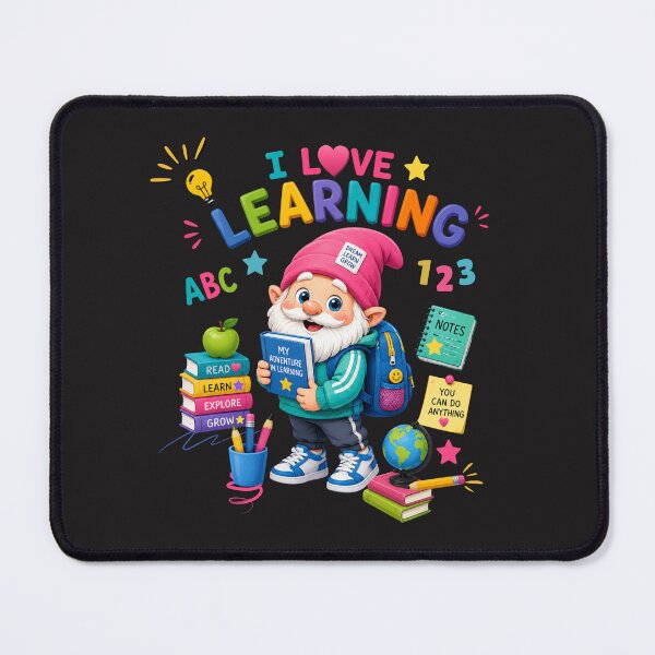 Item preview, Cute School Gnome with Backpack | I Love Learning | Back to School Shirt designed and sold by Aimetoi.