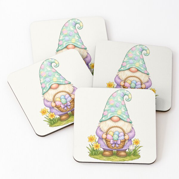 Item preview, Easter Gnome with Pastel Egg Basket designed and sold by Victor Shadehorn.