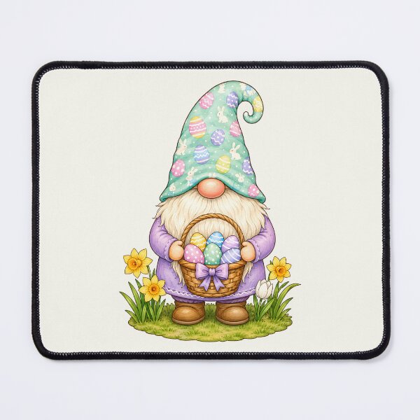 Item preview, Easter Gnome with Pastel Egg Basket designed and sold by Victor Shadehorn.