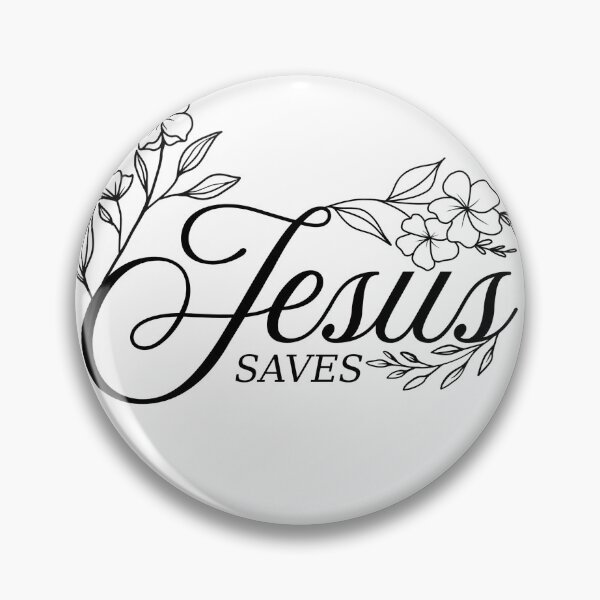 Item preview, Floral Jesus Saves sticker designed and sold by SavedByGracedesign.