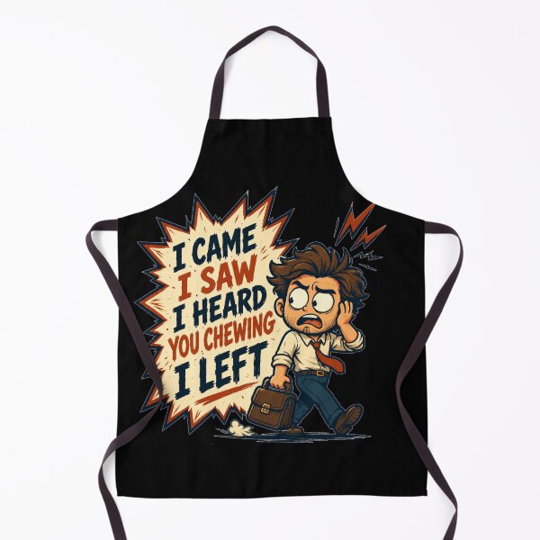 Item preview, I Came I Saw I Heard You Chewing I Left Cartoon Office Escape Art Sarcastic Office Humor Gift for Coworkers designed and sold by Nightarel.