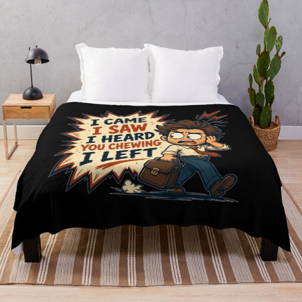 Item preview, I Came I Saw I Heard You Chewing I Left Cartoon Office Escape Art Sarcastic Office Humor Gift for Coworkers designed and sold by Nightarel.