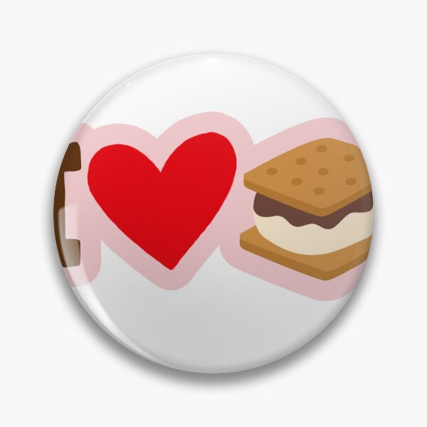 Item preview, I LOVE SMORES Funny Dessert Sweet Snacks Food Sticker designed and sold by SandriaSays.