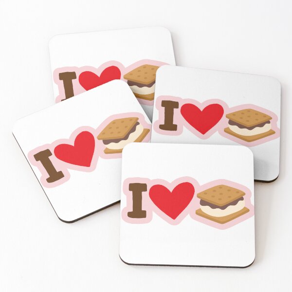 Item preview, I LOVE SMORES Funny Dessert Sweet Snacks Food Sticker designed and sold by SandriaSays.
