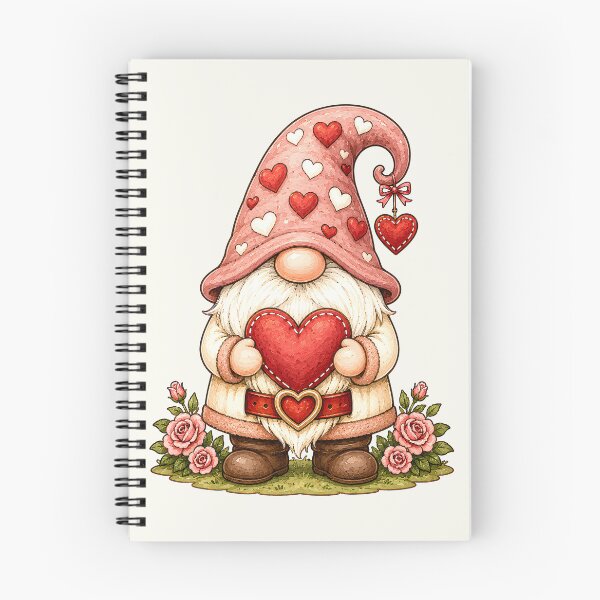 Item preview, Valentine Gnome Holding a Heart Among Roses designed and sold by Victor Shadehorn.