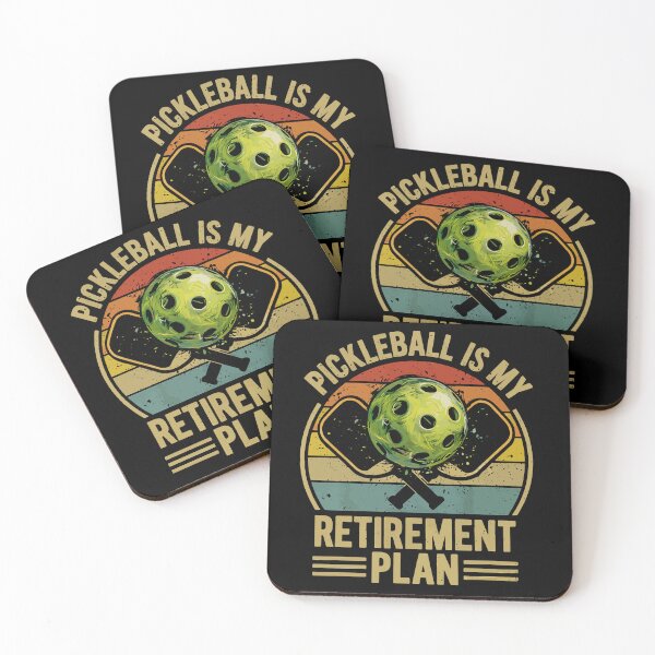 Item preview, Pickleball Is My Retirement Plan - Retro Vintage Paddles Art designed and sold by BendyBeasts.