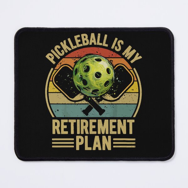 Item preview, Pickleball Is My Retirement Plan - Retro Vintage Paddles Art designed and sold by BendyBeasts.