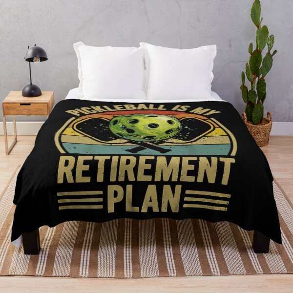 Item preview, Pickleball Is My Retirement Plan - Retro Vintage Paddles Art designed and sold by BendyBeasts.