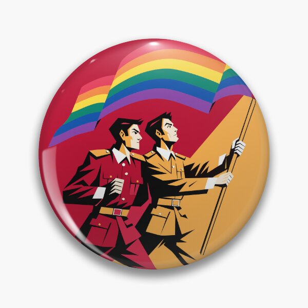 Item preview, Pride Flag Bearers – Bold Retro Propaganda LGBTQ Art designed and sold by gayishdesign.
