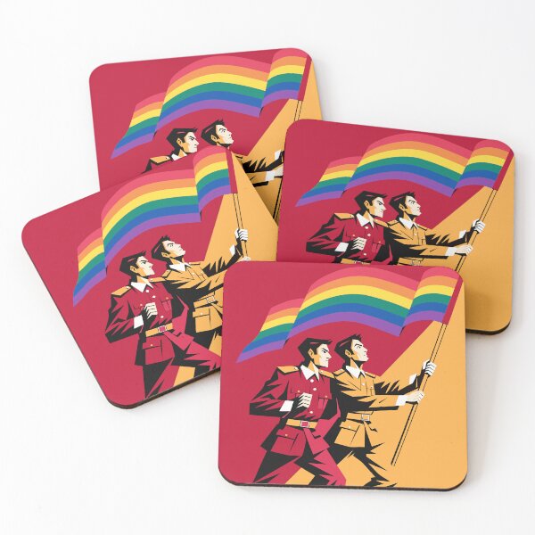 Item preview, Pride Flag Bearers – Bold Retro Propaganda LGBTQ Art designed and sold by gayishdesign.