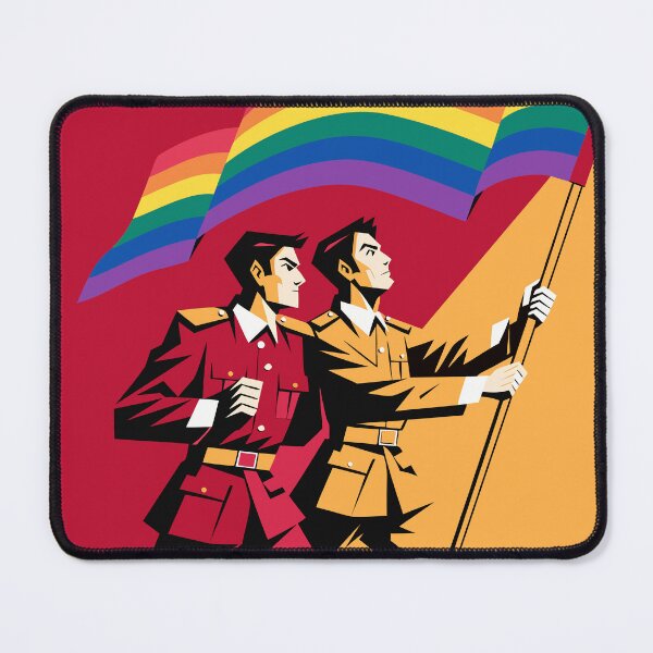 Item preview, Pride Flag Bearers – Bold Retro Propaganda LGBTQ Art designed and sold by gayishdesign.