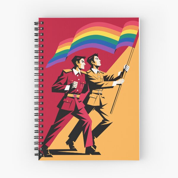 Item preview, Pride Flag Bearers – Bold Retro Propaganda LGBTQ Art designed and sold by gayishdesign.