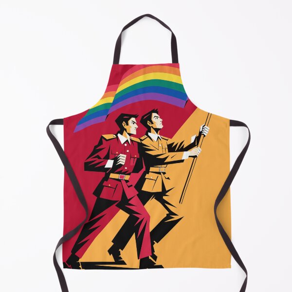 Item preview, Pride Flag Bearers – Bold Retro Propaganda LGBTQ Art designed and sold by gayishdesign.