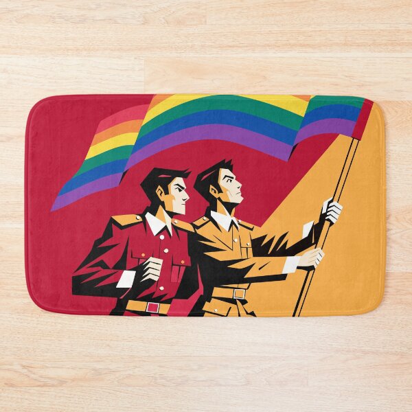 Item preview, Pride Flag Bearers – Bold Retro Propaganda LGBTQ Art designed and sold by gayishdesign.